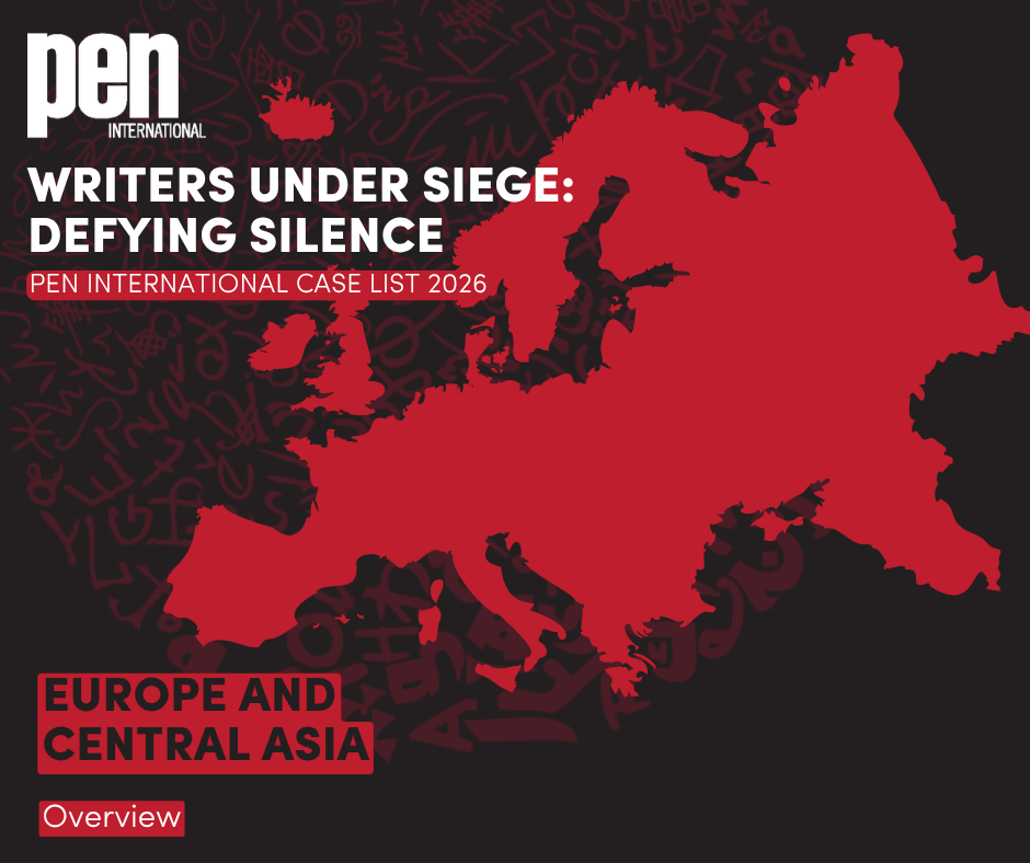 Escritores bajo asedio: lista de casos de PEN Internacional 2026