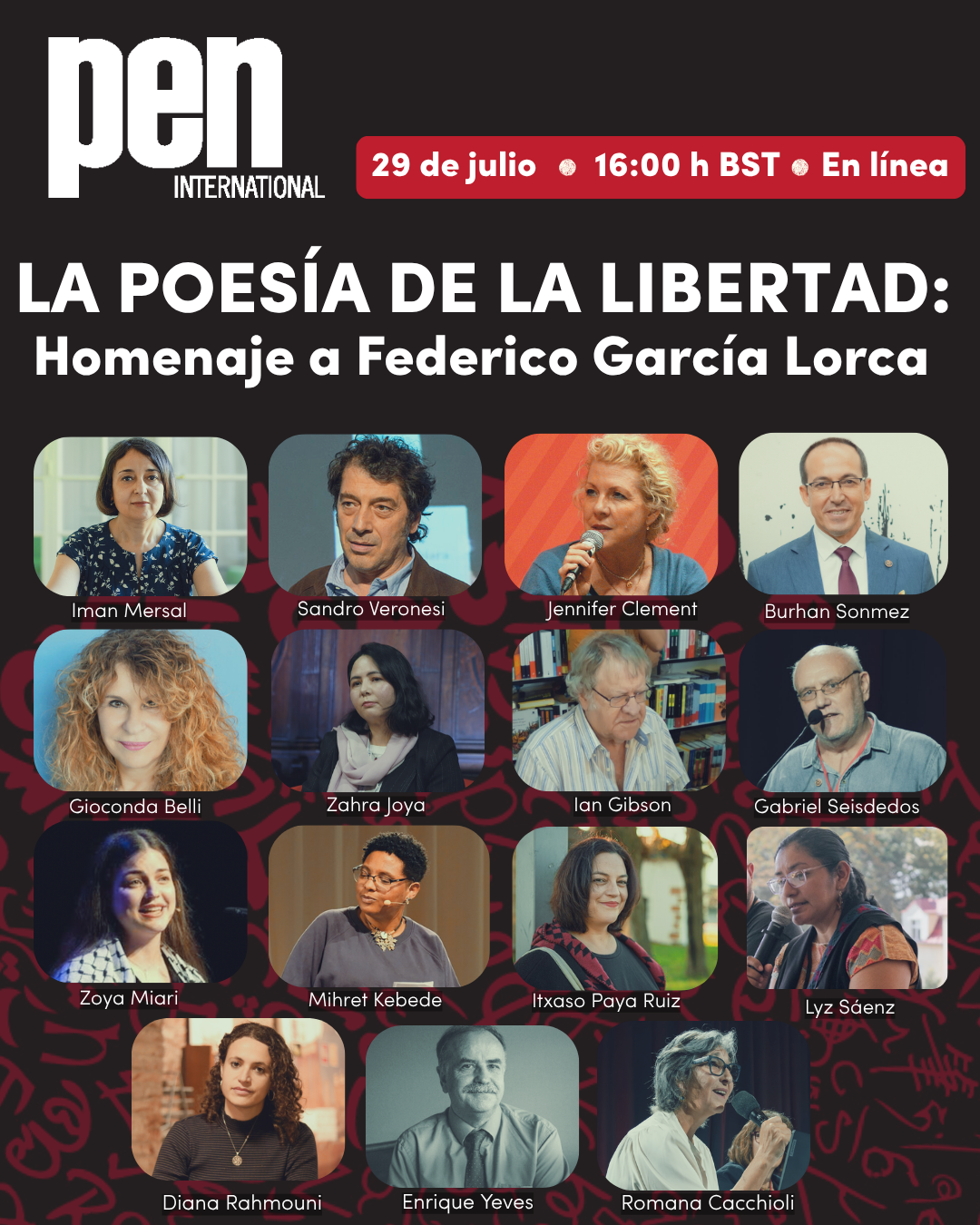 Homenaje a García Lorca de PEN España y PEN Internacional